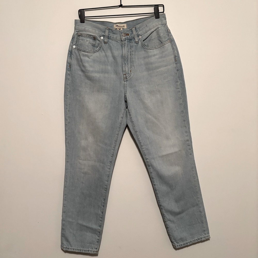 Like New Madewell Sky Blue 100% Cotton Perfect Vintage Jeans - Size 29